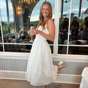 House of CB White Perle Lace Corset Sundress - Size Small